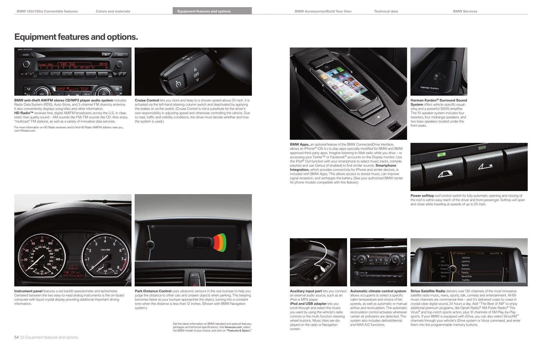 2013 BMW 1-Series Convertible Brochure Page 5